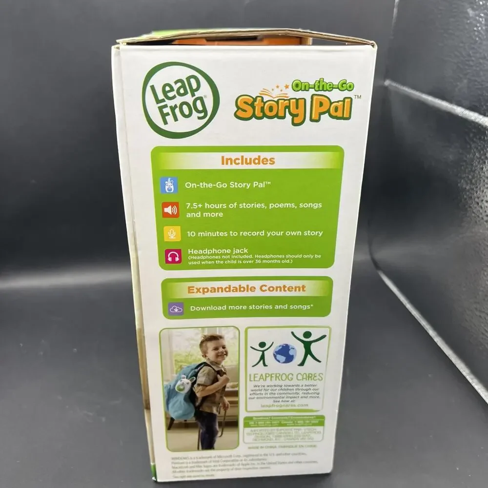 Leap Frog On-the-Go Story Pal Portable Storyteller Lullabies Songs Poems 3+